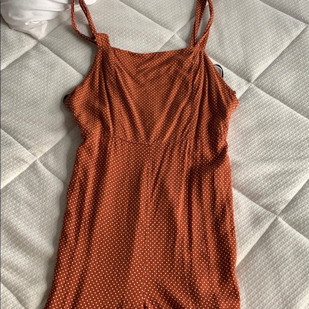 Long polka dot romper